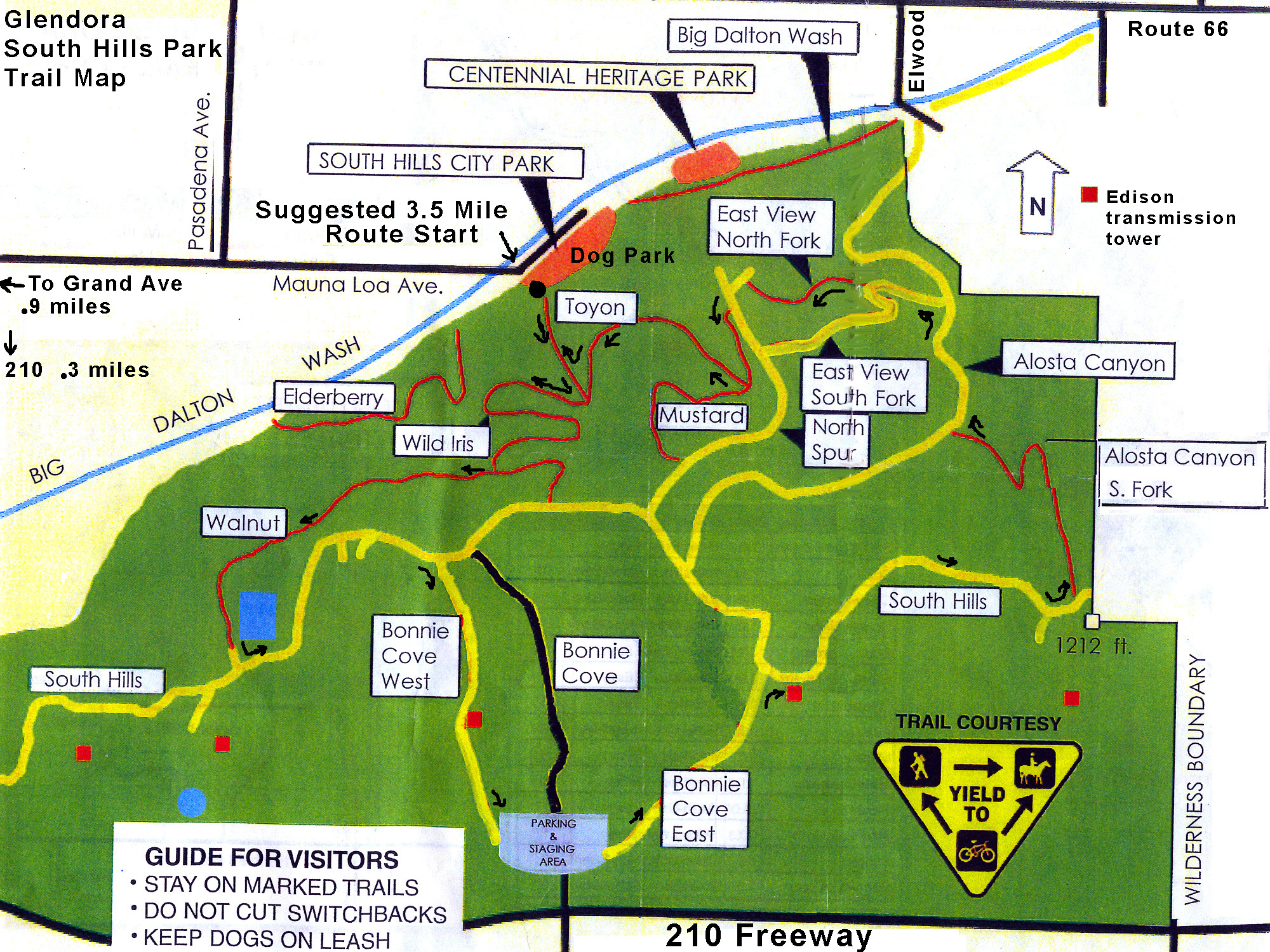 South Hills Trail Map